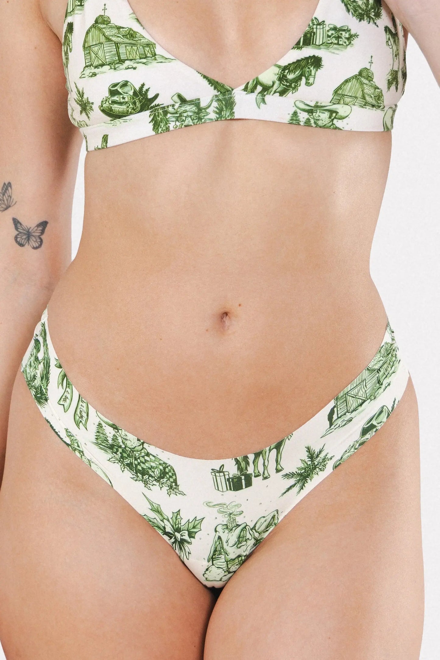 The Western Wonderland | Western Toile Seamless Thong - Shinesty - Flyclothing LLC