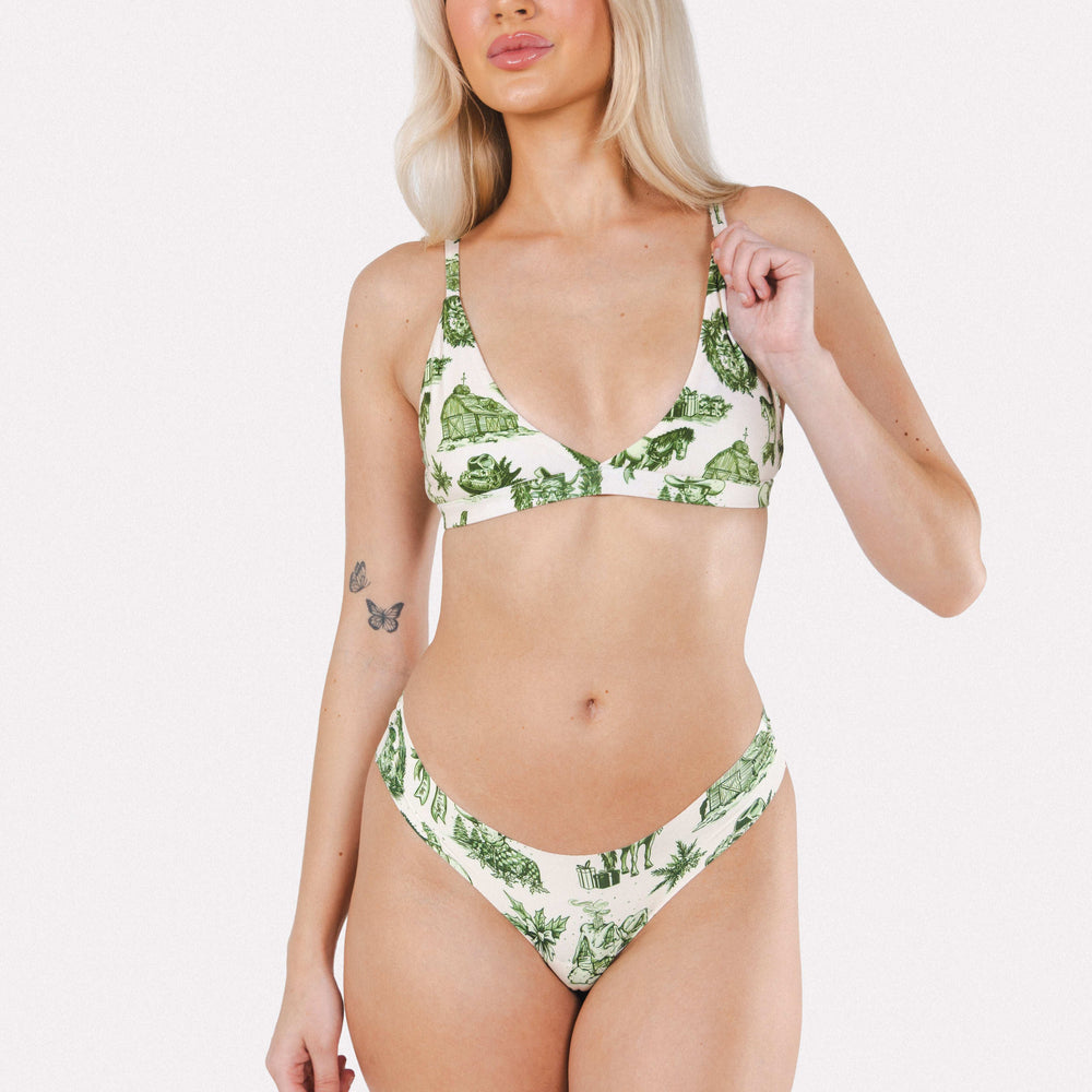 The Xmas In Texas | Western Toile Seamless Thong - Shinesty - Flyclothing LLC