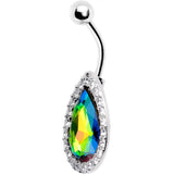 Clear Aurora Gem Glamour Girl Belly Ring - BodyCandy - Flyclothing LLC