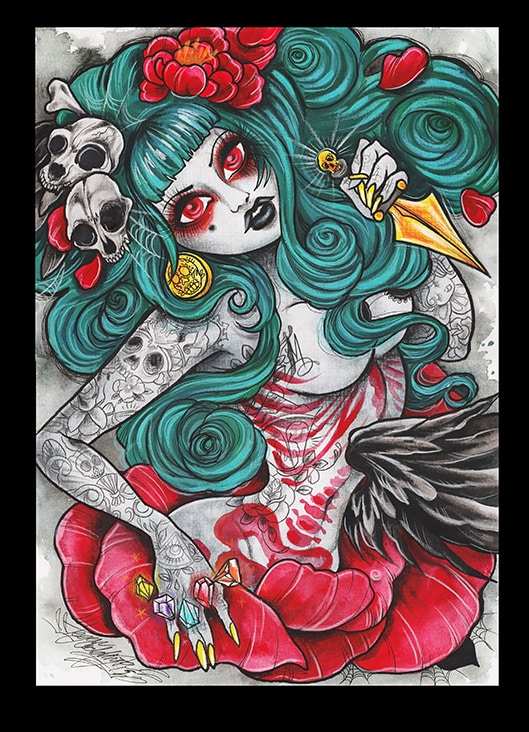 Black Market Art Company Reborn from Pain Print - Black Market Art Company - Flyclothing LLC