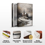 Vintage Church Christmas Wall Art II - Tailored Canvases - Flyclothing LLC