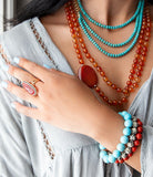 Orange Carnelian Golden Statement Ring - Barse Jewelry