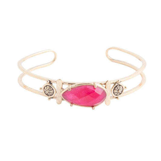 Red Onyx Open Cuff Bracelet - Barse Jewelry - Flyclothing LLC
