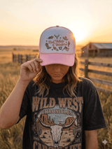 Red, White & Western Trucker Hat - Wild Junkie - Flyclothing LLC