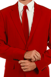 The Ron Burgundy | Burgundy Solid Suit Tie - Shinesty