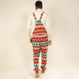 The Red Ryder | Fair Isle Knit Print Pajamaralls®