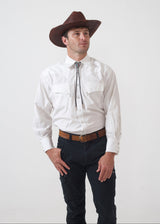 Rockmount Ranch Wear Men's White Quarter Horse Pima Cotton Western Shirt - Rockmount Clothing - Flyclothing LLC