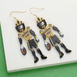 Resin GAME DAY Football Player Dangle Earrings - Madeline Love - Flyclothing LLC