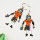 Resin GAME DAY Football Player Dangle Earrings - Madeline Love - Flyclothing LLC