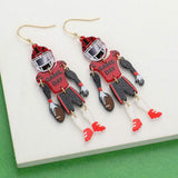 Resin GAME DAY Football Player Dangle Earrings - Madeline Love - Flyclothing LLC