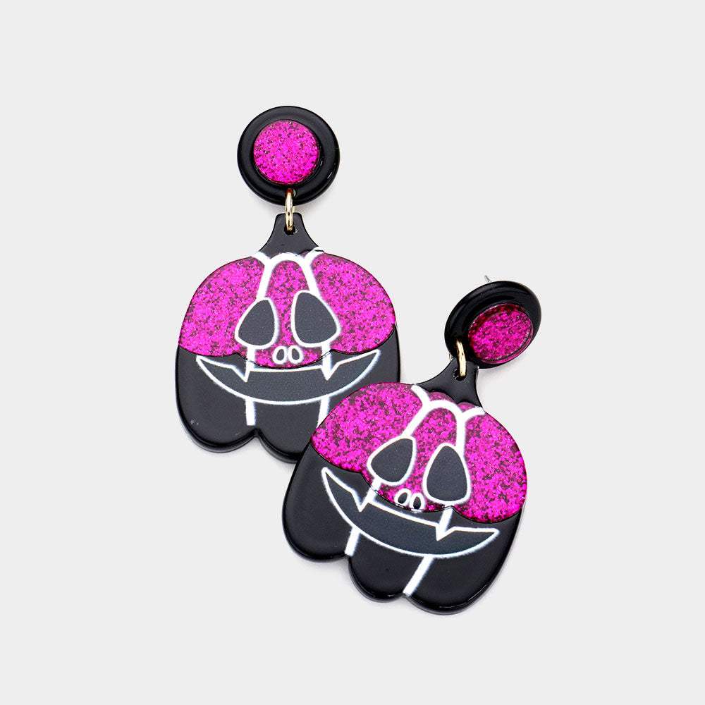 Resin Pumpkin Dangle Earrings - Madeline Love - Flyclothing LLC