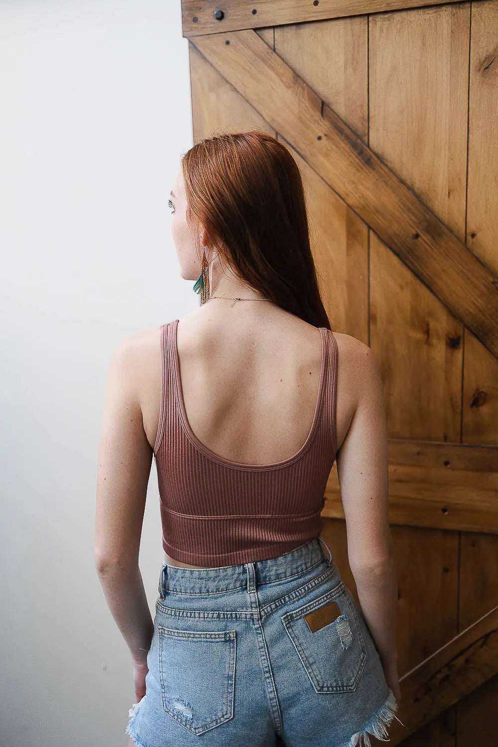 Reversible Plunge Seamless Longline Brami - Boho Clothing and Accessories - Flyclothing LLC