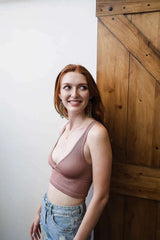Reversible Plunge Seamless Longline Brami - Boho Clothing and Accessories - Flyclothing LLC
