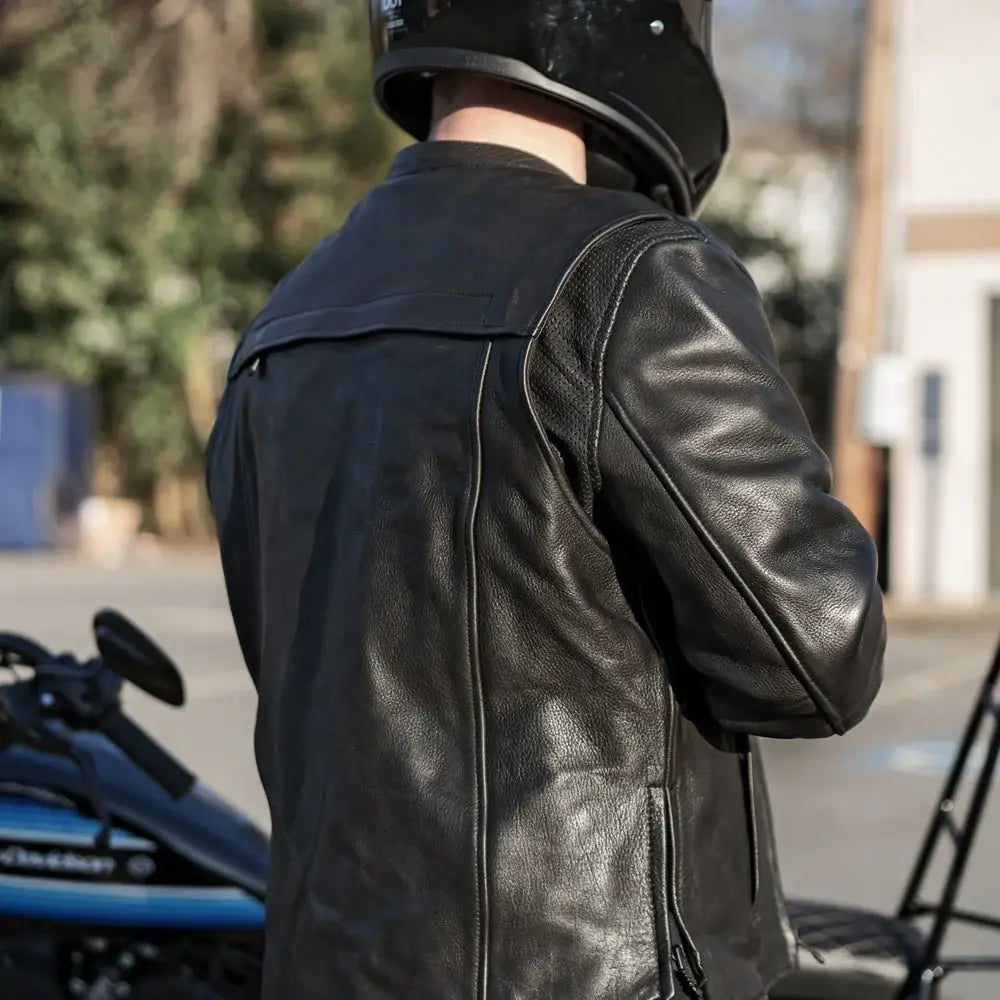 Revolt Men's Motorcycle Leather Jacket - First Manufacturing Company - Flyclothing LLC
