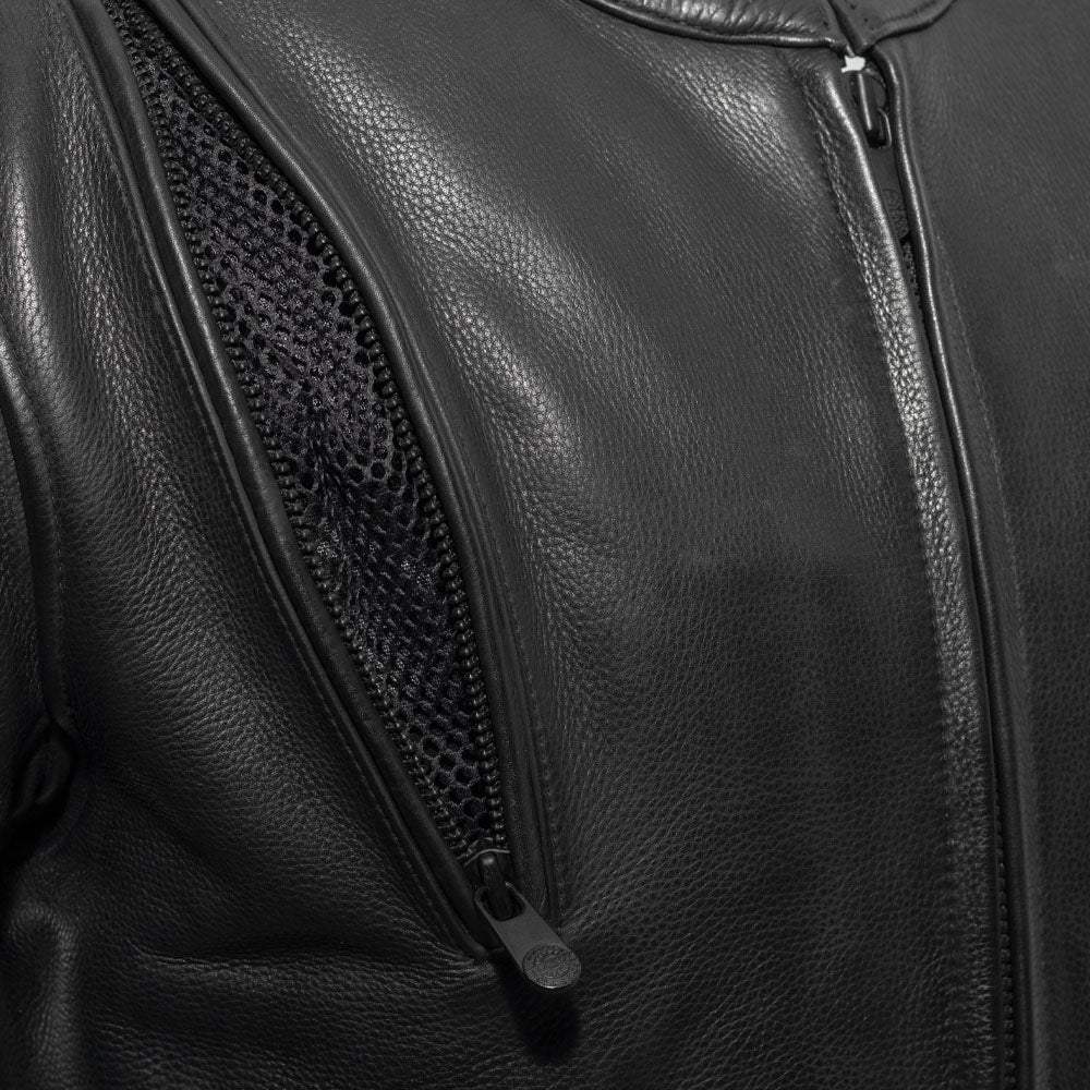 Revolt Men's Motorcycle Leather Jacket - First Manufacturing Company - Flyclothing LLC