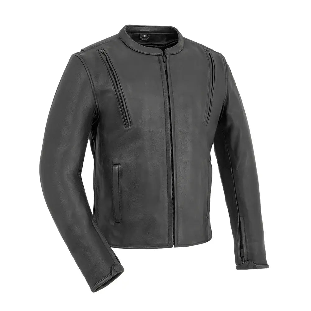 Revolt Men's Motorcycle Leather Jacket - First Manufacturing Company - Flyclothing LLC