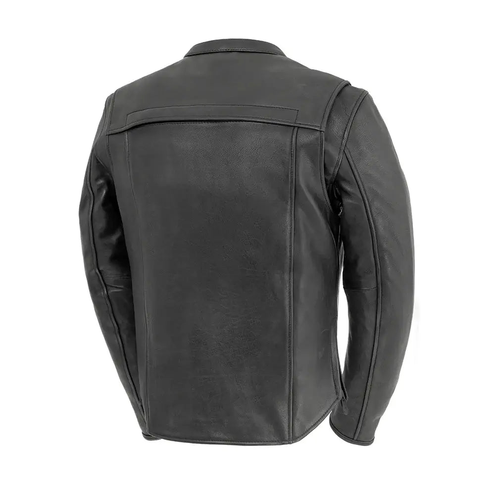 Revolt Men's Motorcycle Leather Jacket - First Manufacturing Company - Flyclothing LLC