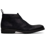 46-602-BLK REZZA Suede Calfskin Chukka Boot Black - Zelli Italia - Flyclothing LLC