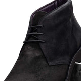 46-602-BLK REZZA Suede Calfskin Chukka Boot Black - Zelli Italia - Flyclothing LLC