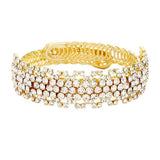 Rhinestone Crystal Pave Evening Bracelet - Madeline Love - Flyclothing LLC