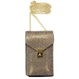 Rhinestone Embellished Chain Crossbody Bag - Madeline Love - Flyclothing LLC