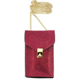 Rhinestone Embellished Chain Crossbody Bag - Madeline Love - Flyclothing LLC
