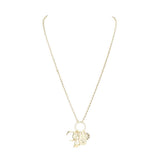 Rhinestone Moon Pinky Promise Virgin Mary Pendant Necklace - Madeline Love - Flyclothing LLC