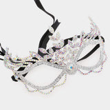 Rhinestone Pave Masquerade Mask - Madeline Love - Flyclothing LLC