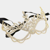 Rhinestone Pave Masquerade Mask - Madeline Love - Flyclothing LLC