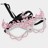 Rhinestone Pave Masquerade Mask - Madeline Love - Flyclothing LLC