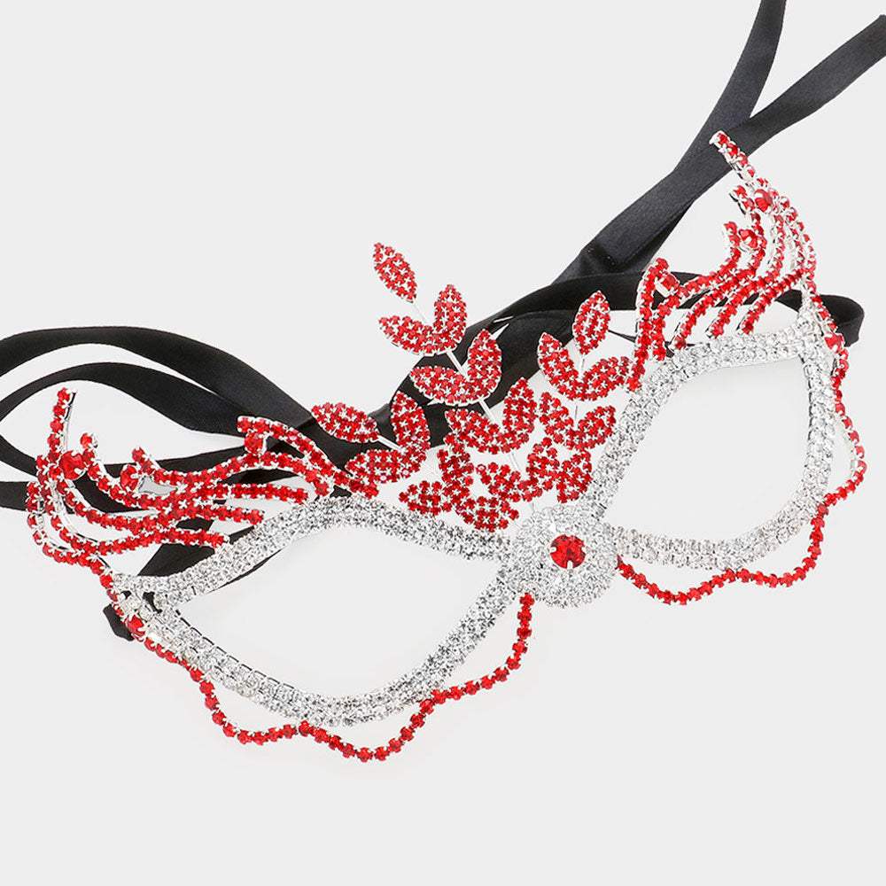 Rhinestone Pave Masquerade Mask - Madeline Love - Flyclothing LLC