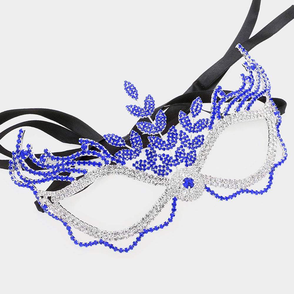 Rhinestone Pave Masquerade Mask - Madeline Love - Flyclothing LLC