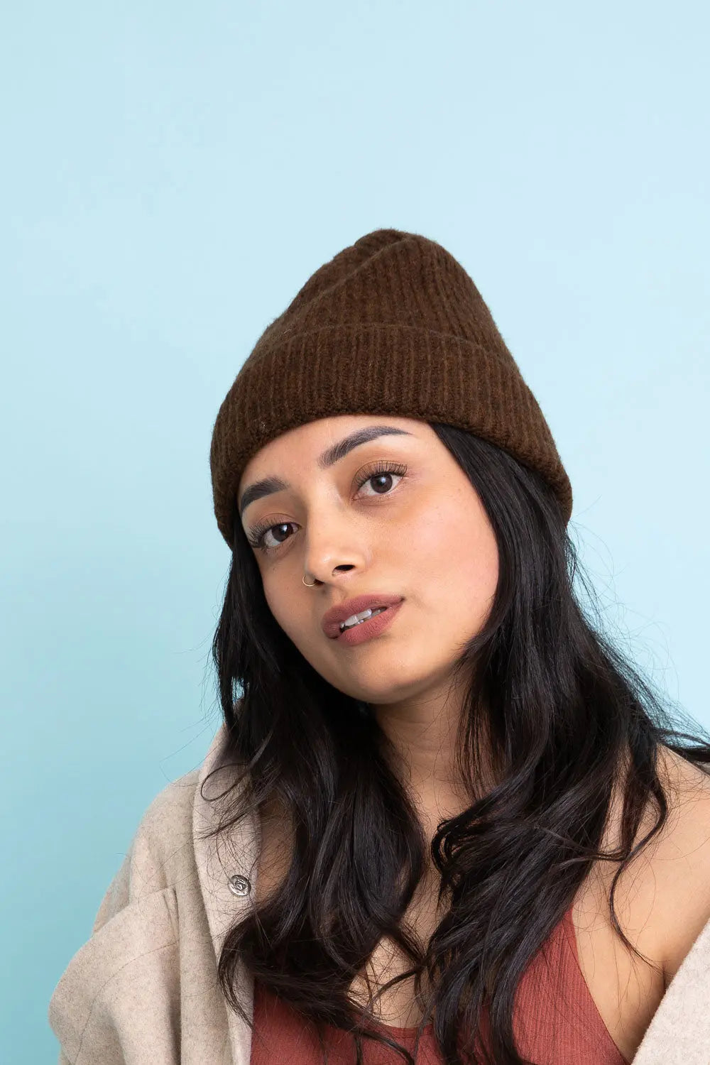 Rib Knit Cuffed Beanie - Boho Clothing and Accessories - Flyclothing LLC