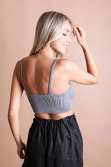 Rib Knit Lounge Brami - Boho Clothing and Accessories - Flyclothing LLC