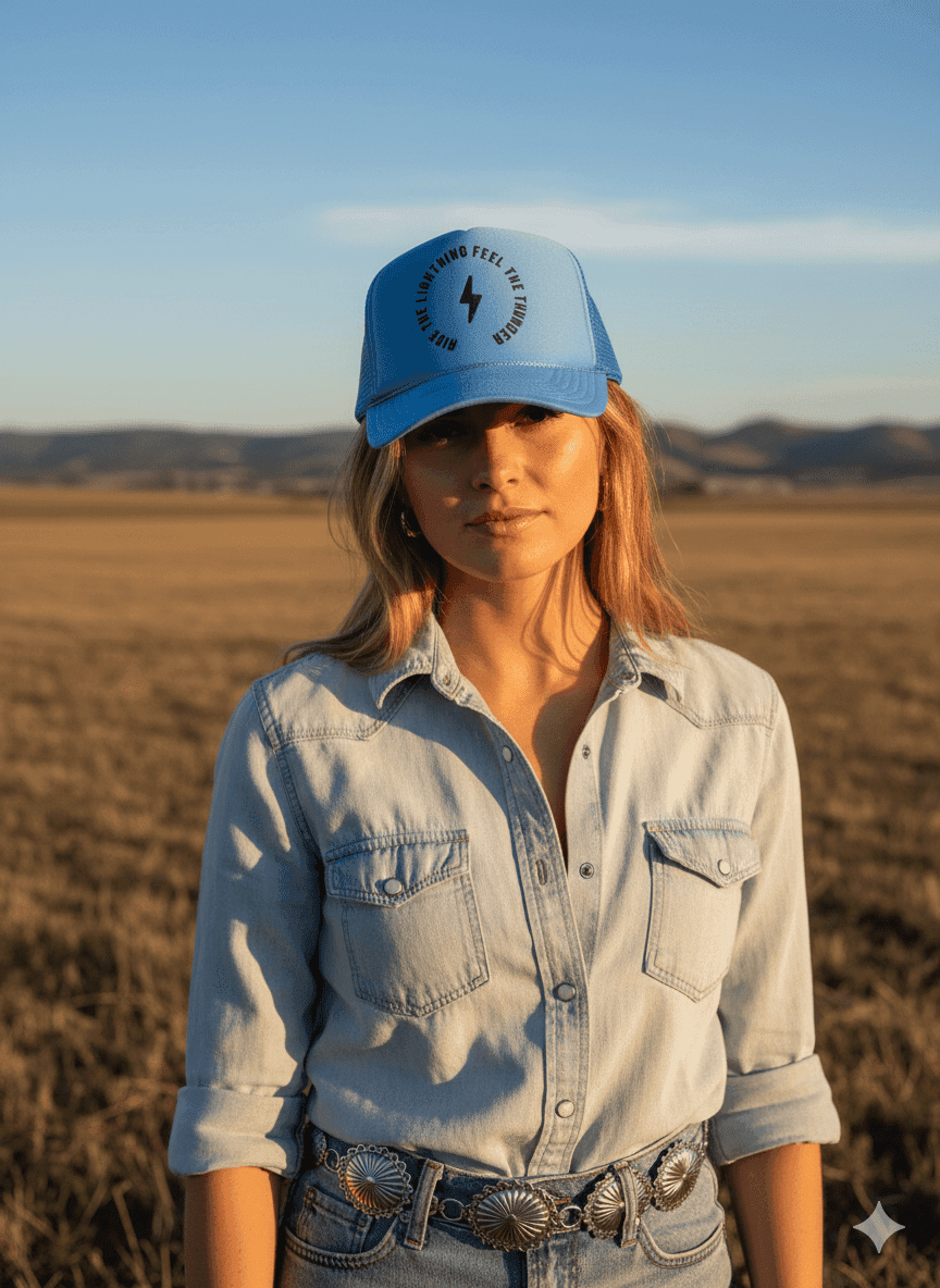 Ride The Lightning Trucker Hat - Wild Junkie - Flyclothing LLC