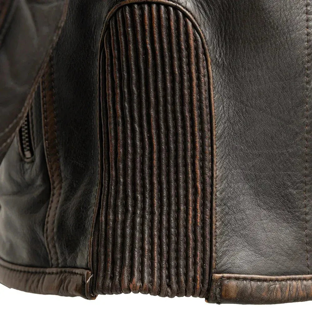 Rider Club - Men's Leather Motorcycle Jacket - First Manufacturing Company - Flyclothing LLC