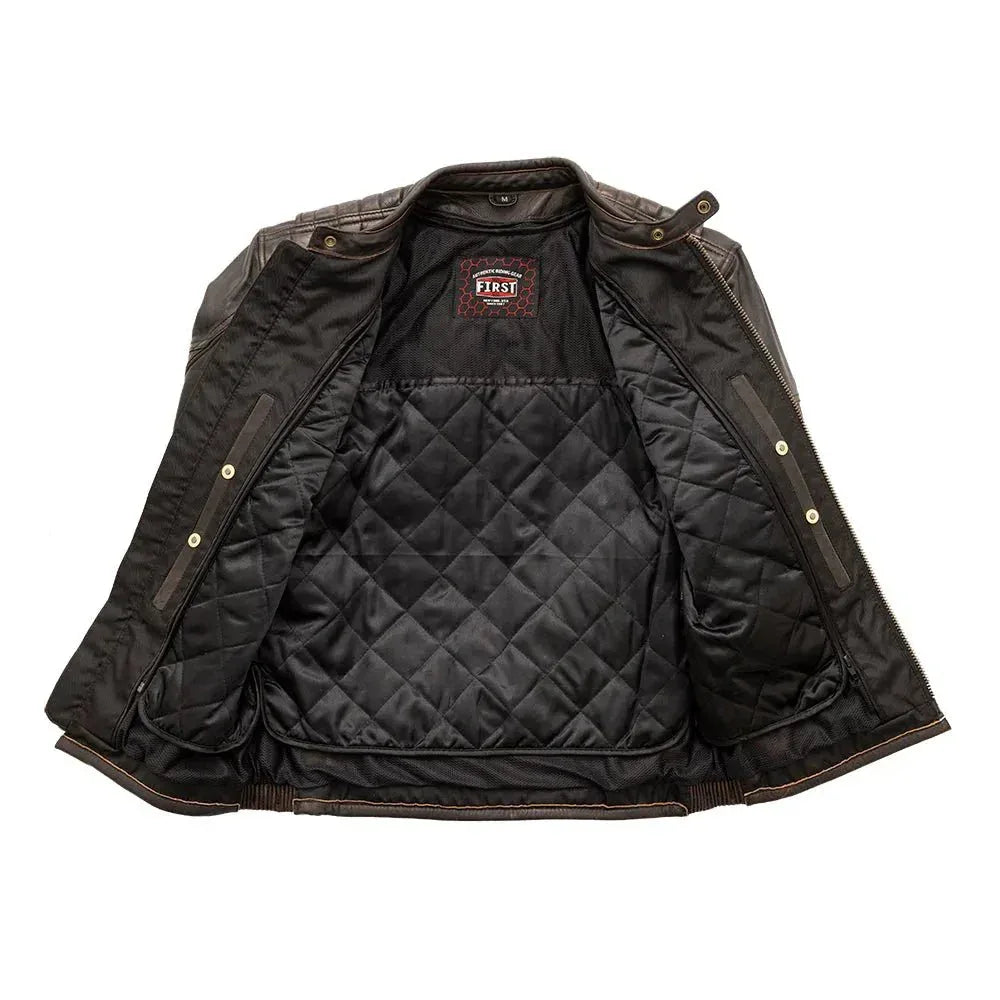 Rider Club - Men's Leather Motorcycle Jacket - First Manufacturing Company - Flyclothing LLC
