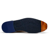 65-375-BRN RIPI Calfskin Hand Weave Sneaker Brown - Zelli Italia - Flyclothing LLC