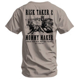 Risk Taker & Mommy Maker Men's T-Shirt - DIRTY COWBOY USA - Flyclothing LLC