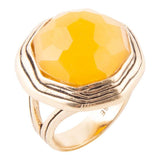 River Rocks Yellow Quartz Golden Statement Ring - Barse Jewelry - Flyclothing LLC