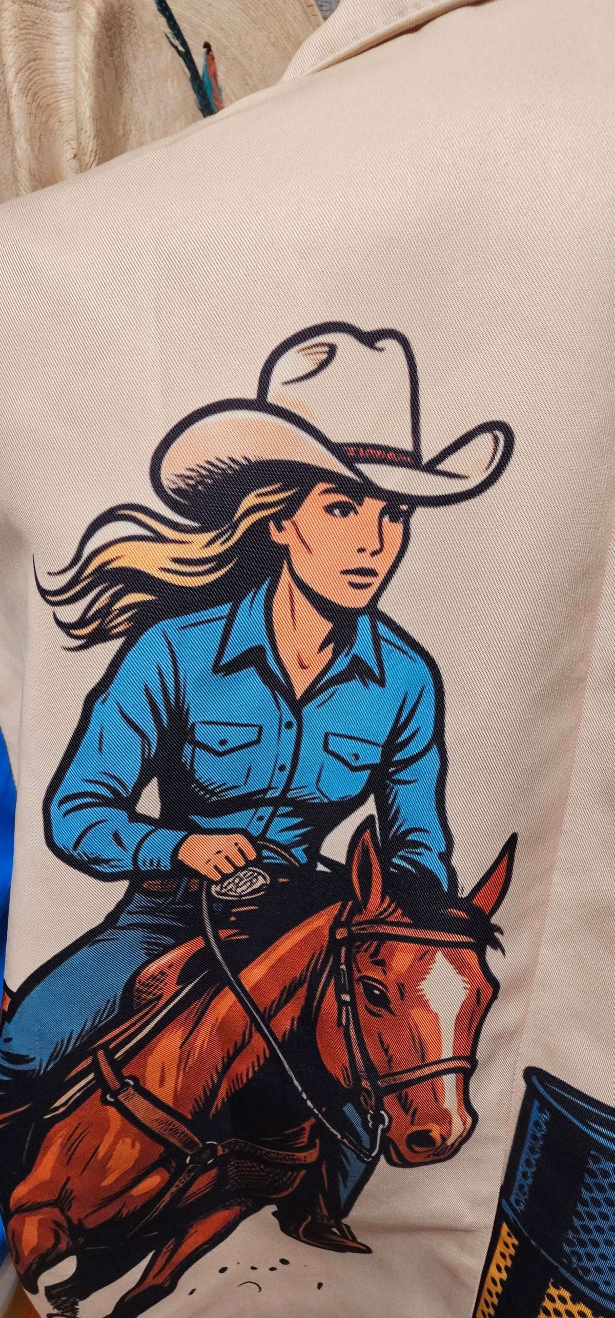 Baha Ranch The Comic Corral Cowgirl Western Rodeo Blazer