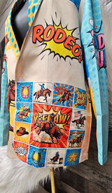 Baha Ranch The Comic Corral Cowgirl Western Rodeo Blazer