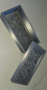 3d Print Silver Tooled Trinket Gift Box or Keychain or Wall Cross