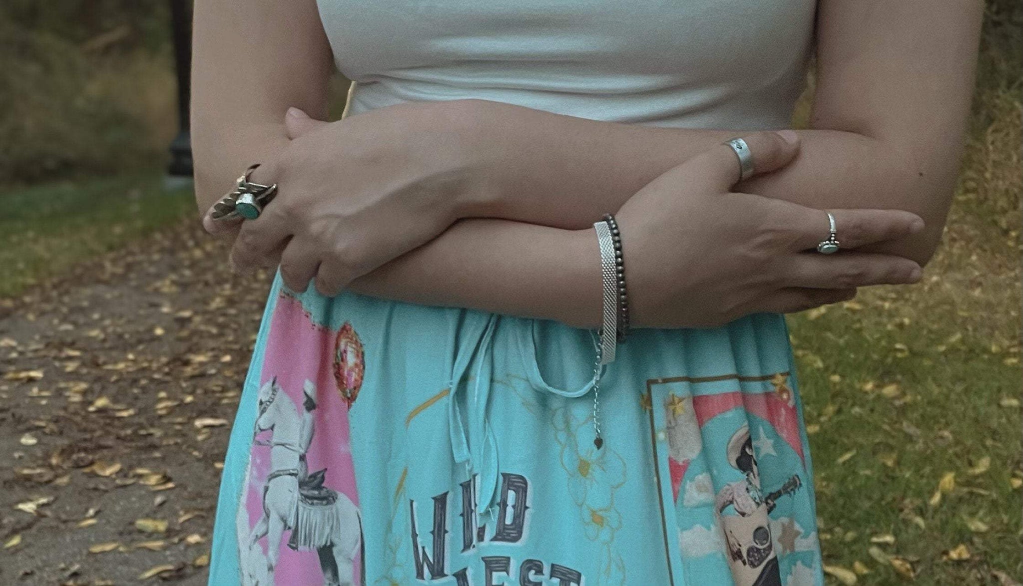 Baha Ranch Retro Pop Western Prairie Maxi Skirt - Baha Ranch Western Wear - Flyclothing LLC
