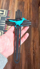 3D New Mexico Zia Magnet or Bookmark or Keychain or Earrings - Baha Ranch Western Wear - Flyclothing LLC