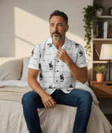 Baha Ranch Saddle Up Western Hawaiian Shirt Made in America - Baha Ranch Western Wear - Flyclothing LLC