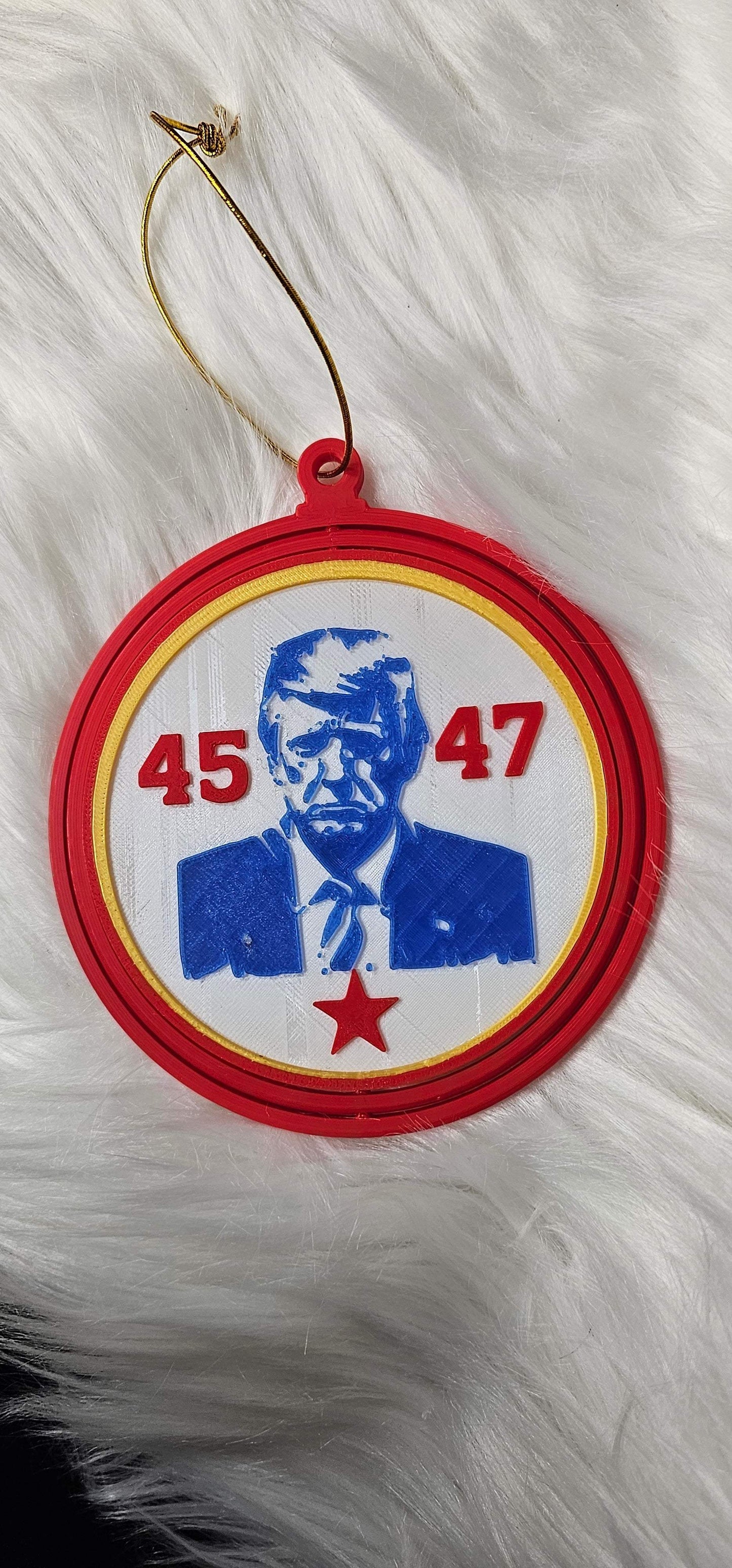 Ultimate Trump 3D Print Christmas Ornament Set Made in America - Baha Ranch Western Wear - Flyclothing LLC