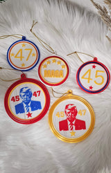 Ultimate Trump 3D Print Christmas Ornament Set Made in America - Baha Ranch Western Wear - Flyclothing LLC