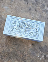 3d Print Silver Tooled Horse Trinket Gift Box with free horse keychain