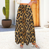 Baha Ranch Retro Pop Western Leopard Print Maxi Prairie Skirt - Baha Ranch Western Wear - Flyclothing LLC